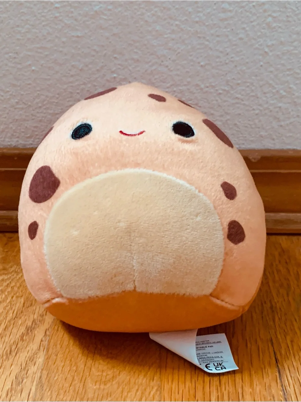 Squishmallow Lot of 3: Pink Bunny, Chocolate Chip Cookie, Boba Tea Plush Toys